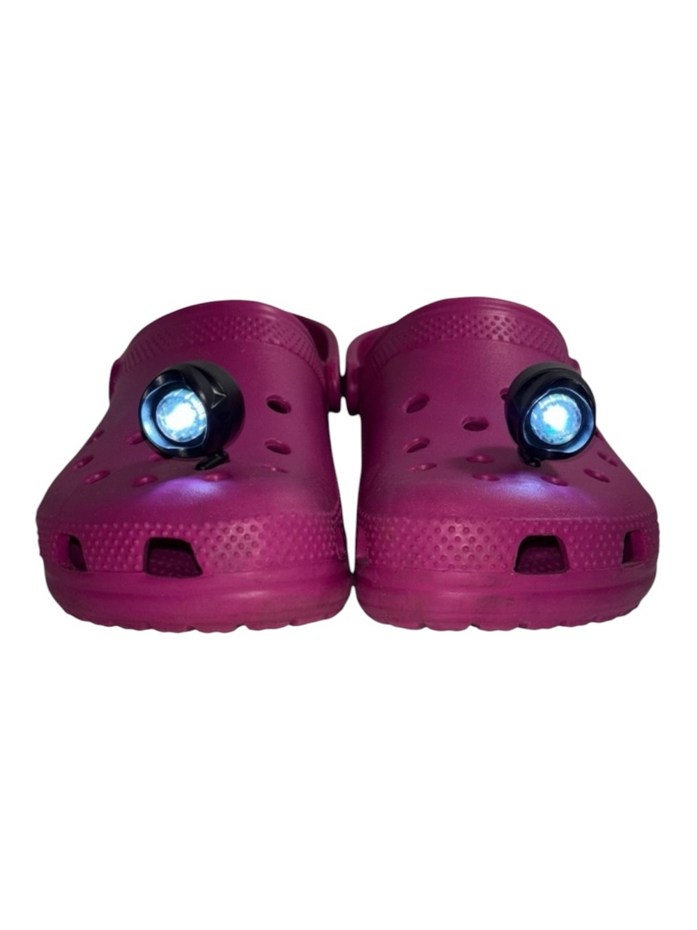 Crocs Classic Clog Dragon Fruit Pink Women’s Size 11 Headlight Jibbitz Included